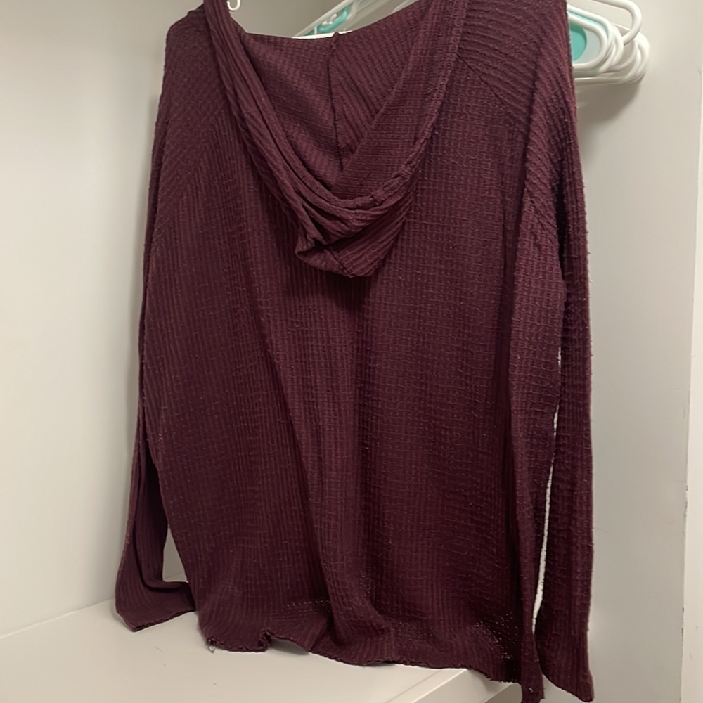 Out From Under Urban Outfitters Waffle Hooded Top - Picture 3 of 3